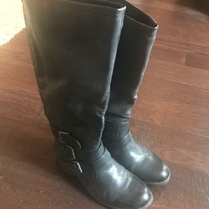 Black high boots